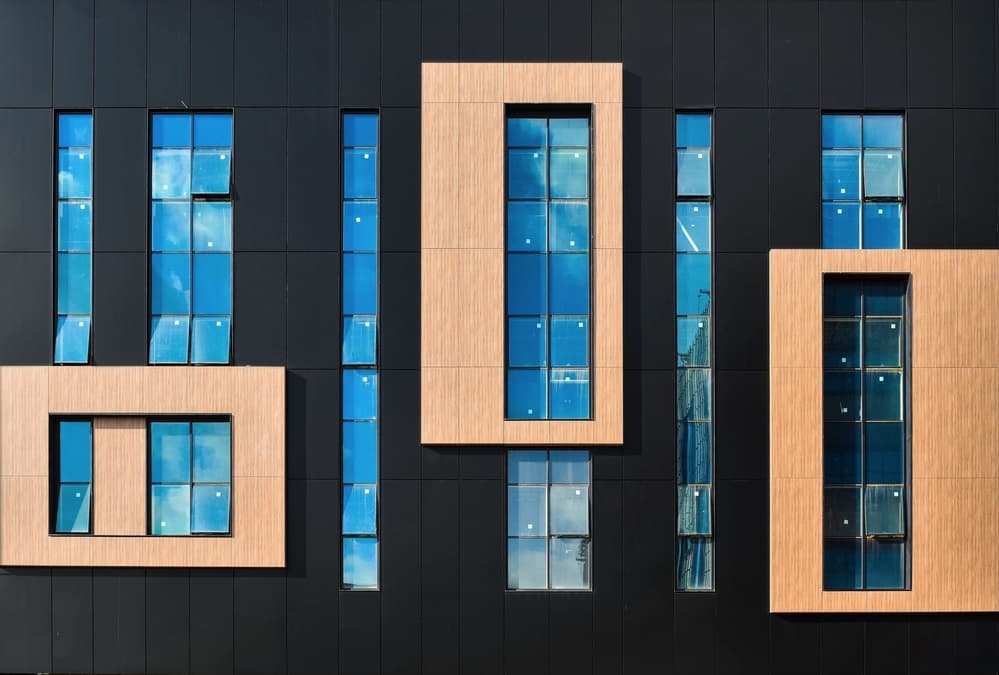 Modern Geometric Facade by Arnon Orbach — canvas wall art