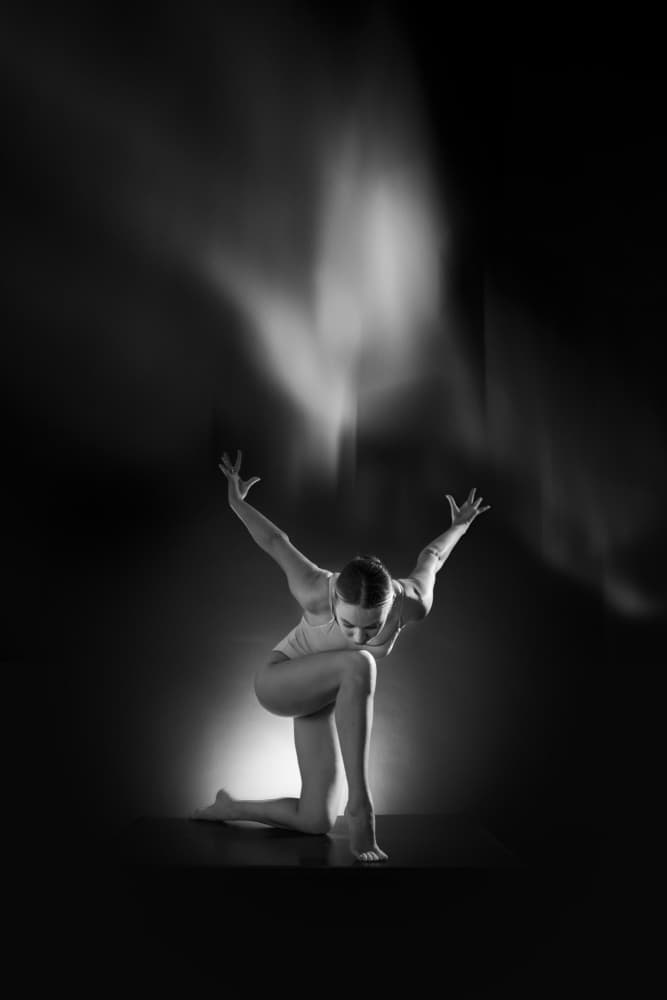 Expressive Dancer Pose by Songlin Xu — canvas wall art