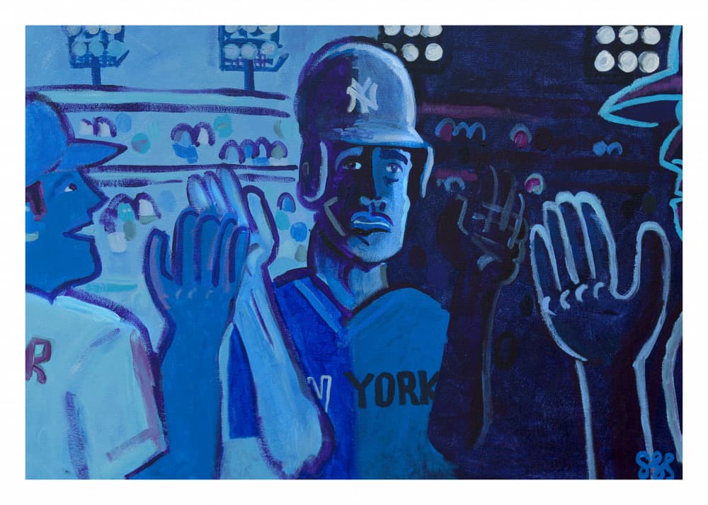 Night Baseball Game by Steve Spencer — canvas wall art