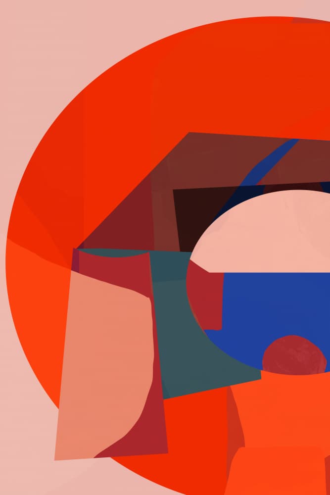 Vibrant Abstract Shapes by cartissi — canvas wall art