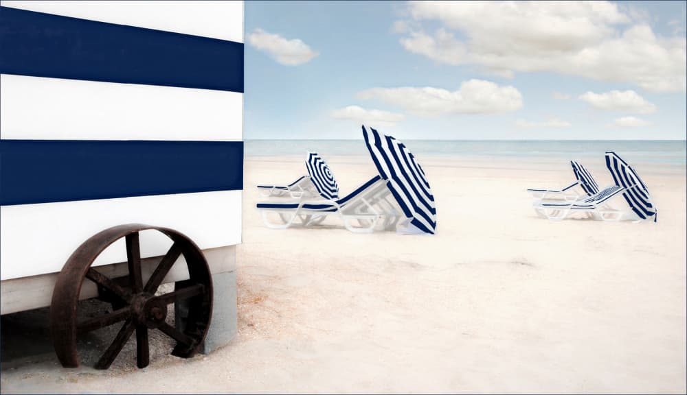 Serene Beach Day by Gilbert Claes — canvas wall art