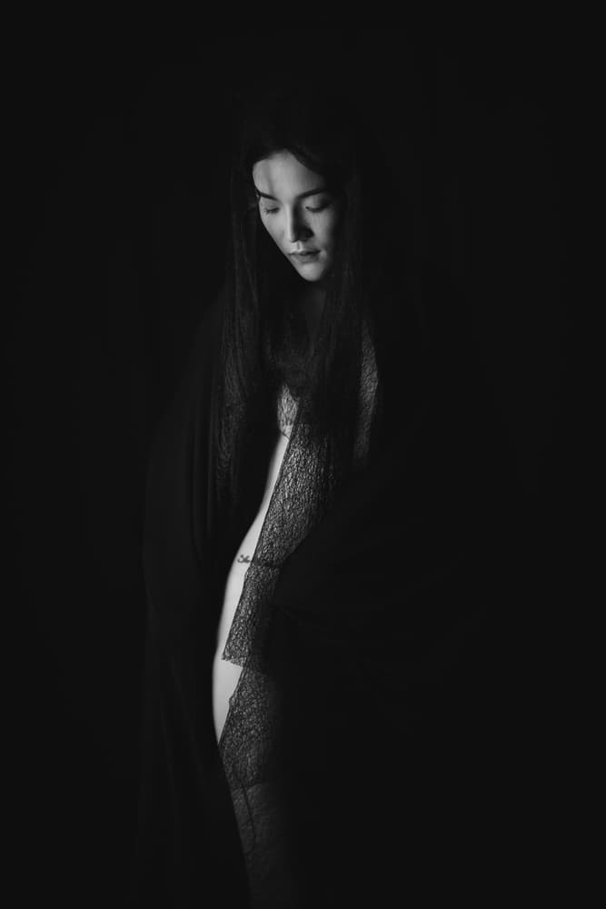 Serene Lace Portrait by Thanakorn Chai Telan — canvas wall art
