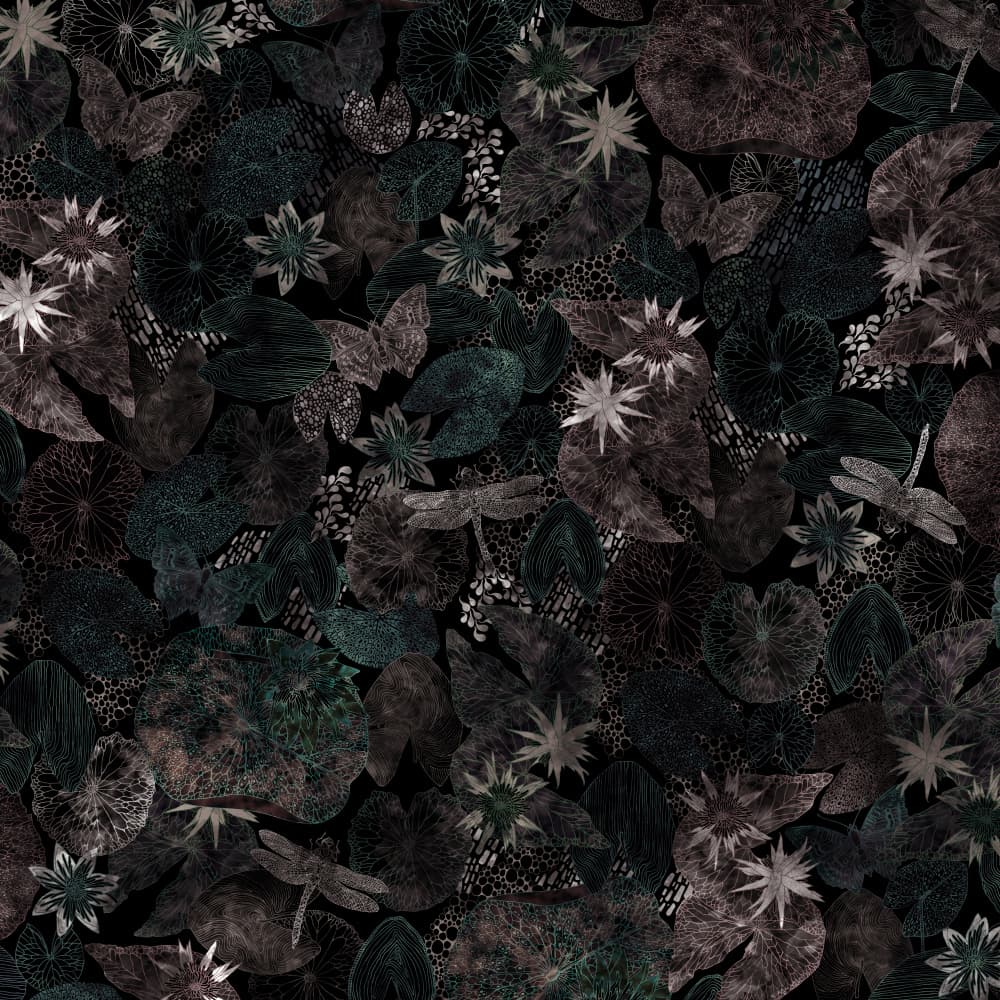 Mysterious Lily Pond by Nicole Bustamante — canvas wall art