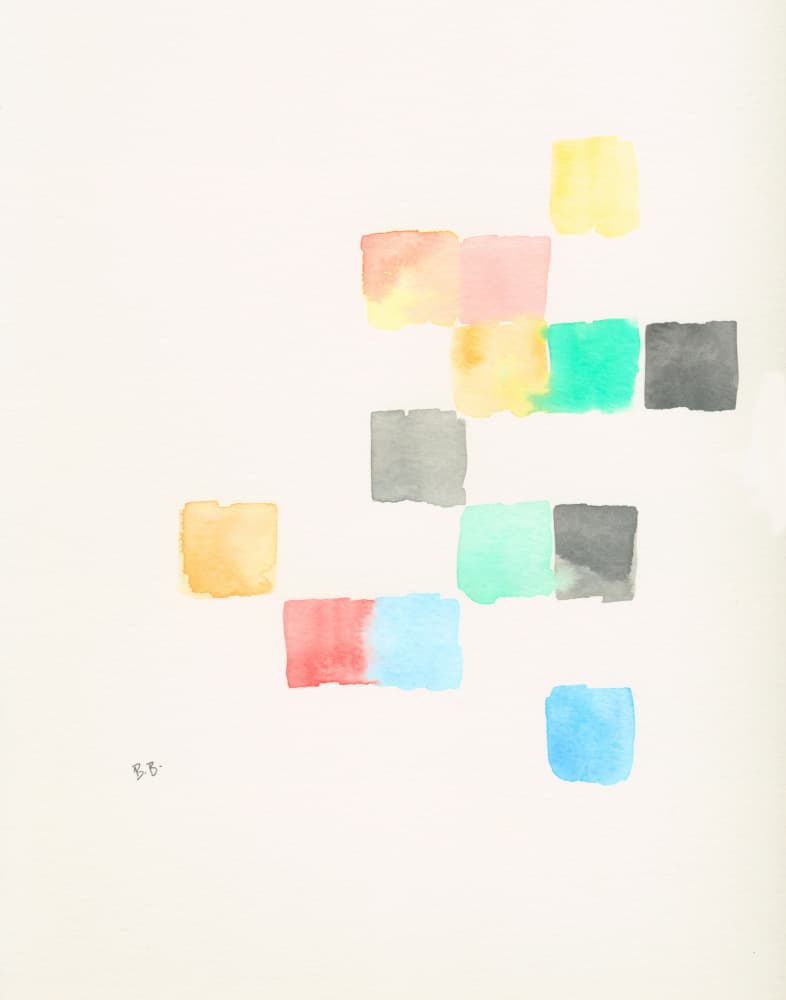 Pastel Color Blocks by Bronwyn Baker — canvas wall art