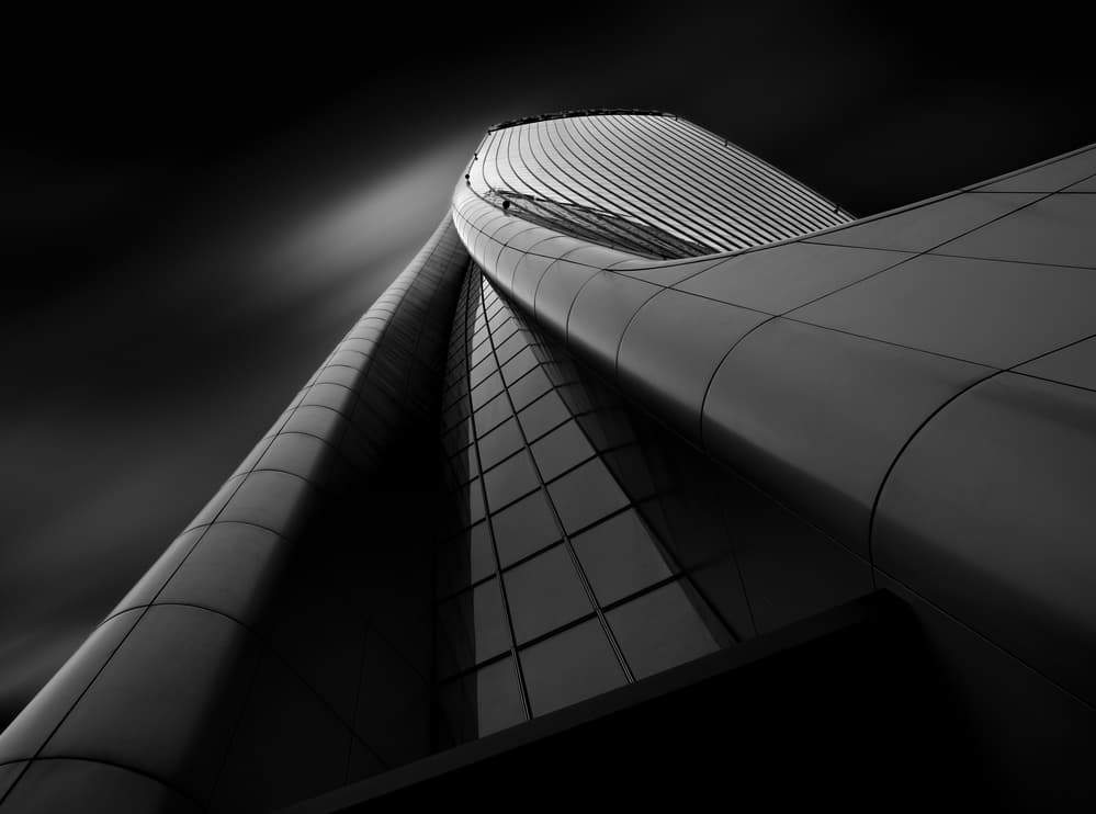 Sleek Architectural Curves by Paulo Medeiros — canvas wall art