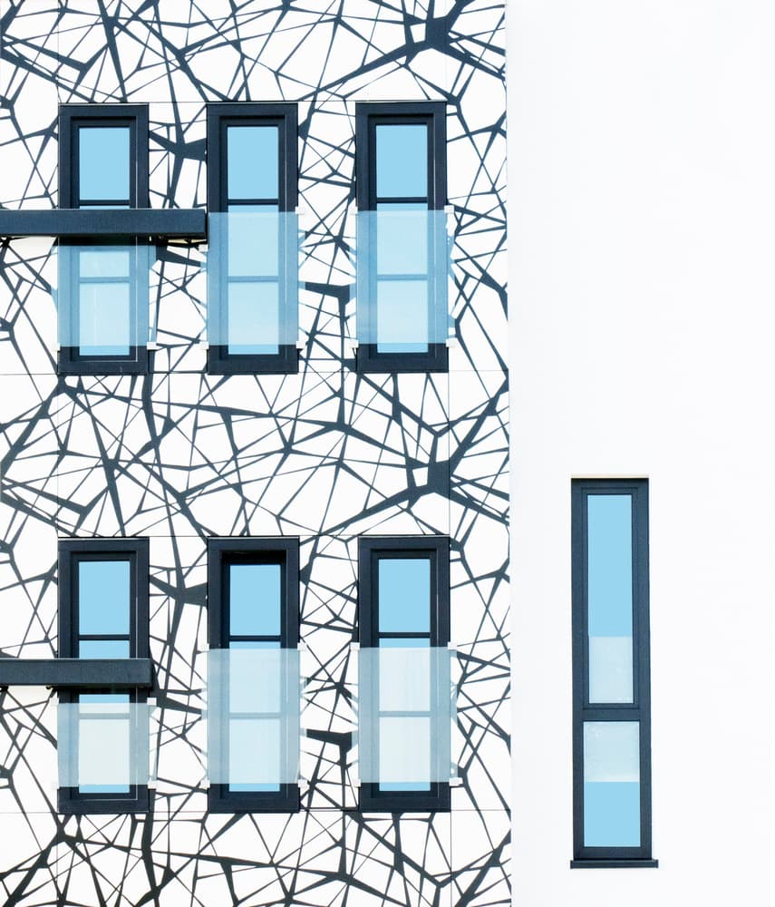 Abstract Building Windows by Alida van Zaane — canvas wall art