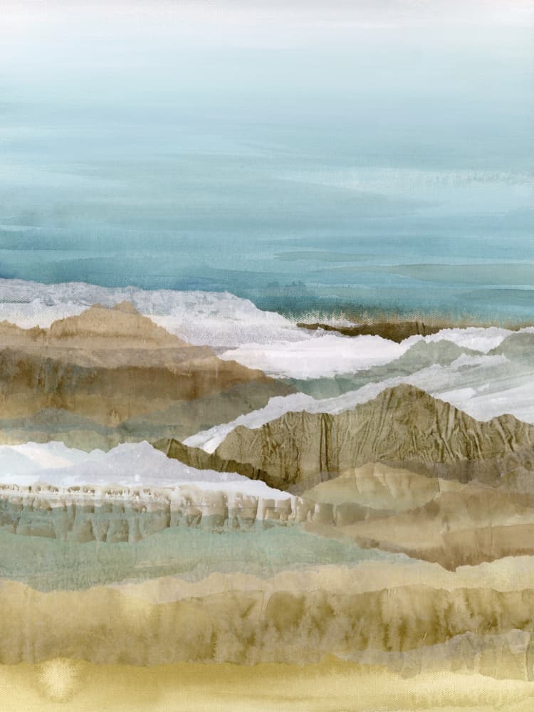 Abstract Mountain Layers by Lara Eckerman — canvas wall art