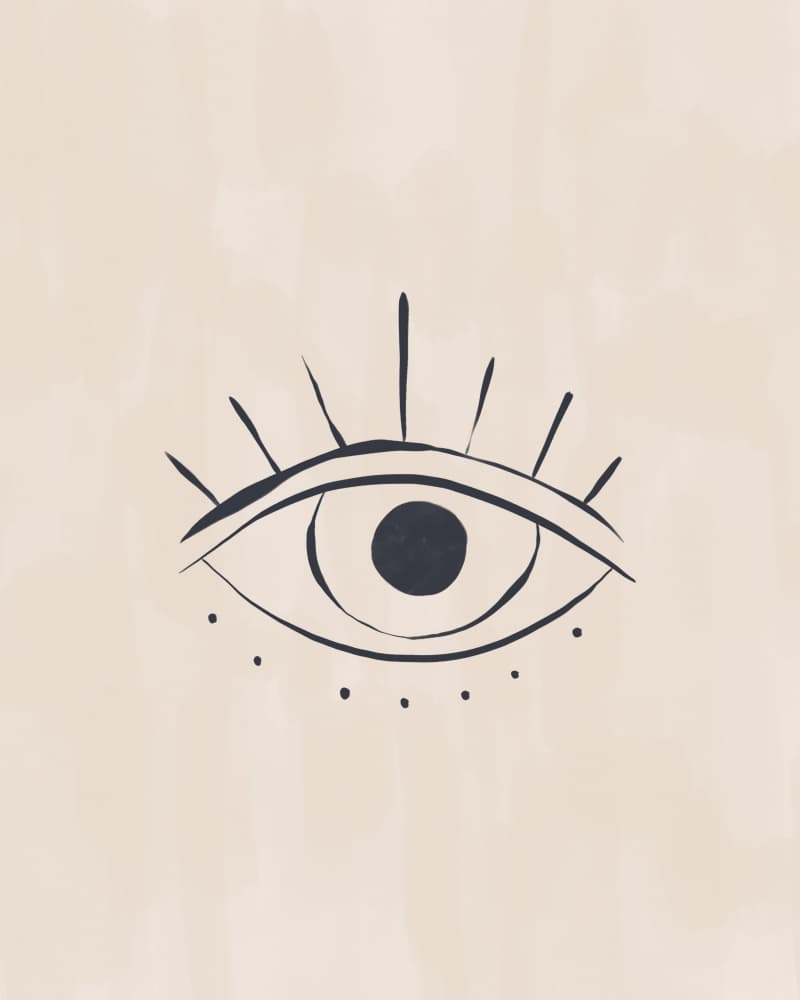 Boho Mystic Eye by Ivy Green Illustrations — canvas wall art