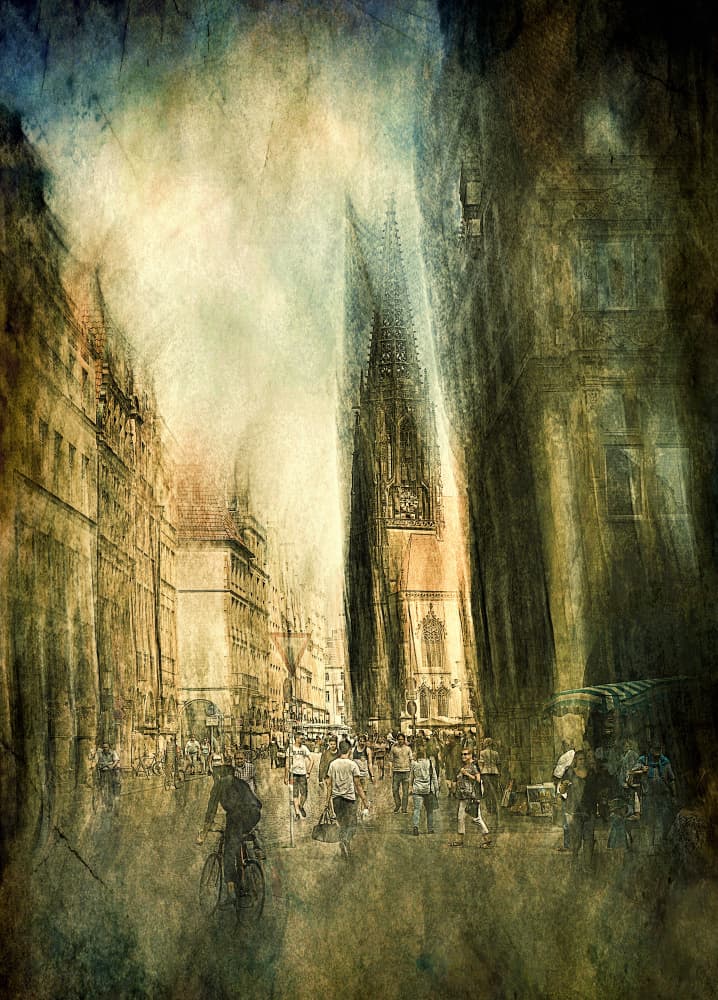 Cathedral City Light by Jan van der Linden — canvas wall art