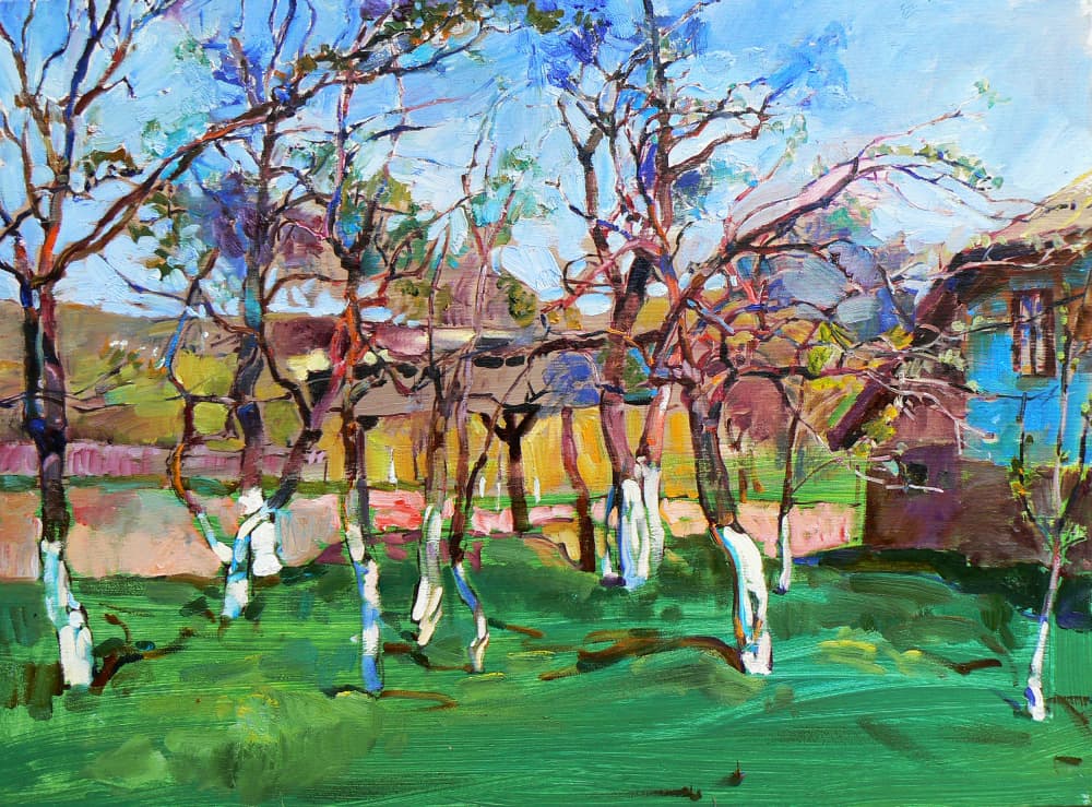 Vibrant Spring Garden by Andrii Kutsachenko — canvas wall art