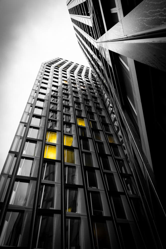 Urban Glow Skyscraper by Dieter Reichelt — canvas wall art