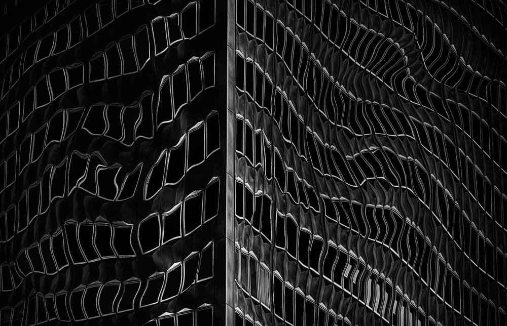 Distorted Building Windows by Roxana Labagnara — canvas wall art