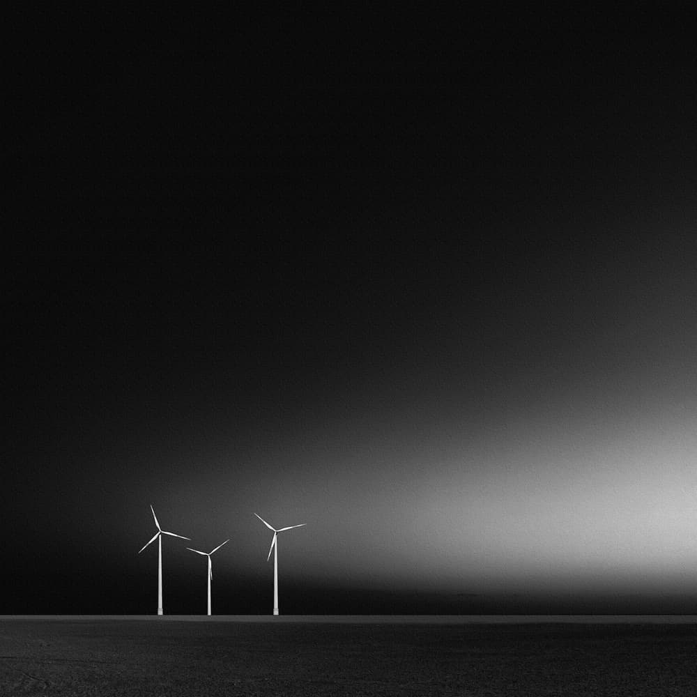 Stark Wind Turbines Horizon by Stefan Eisele — canvas wall art
