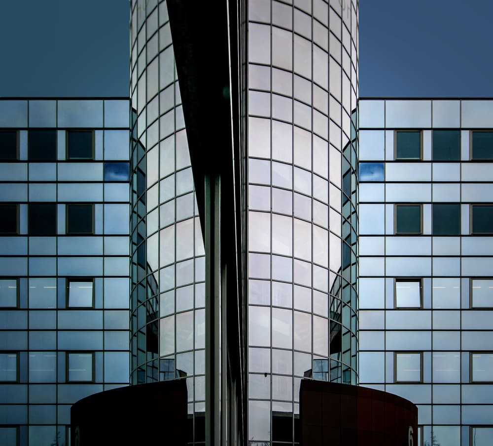 Sleek Glass Architecture by Henk van Maastricht — canvas wall art