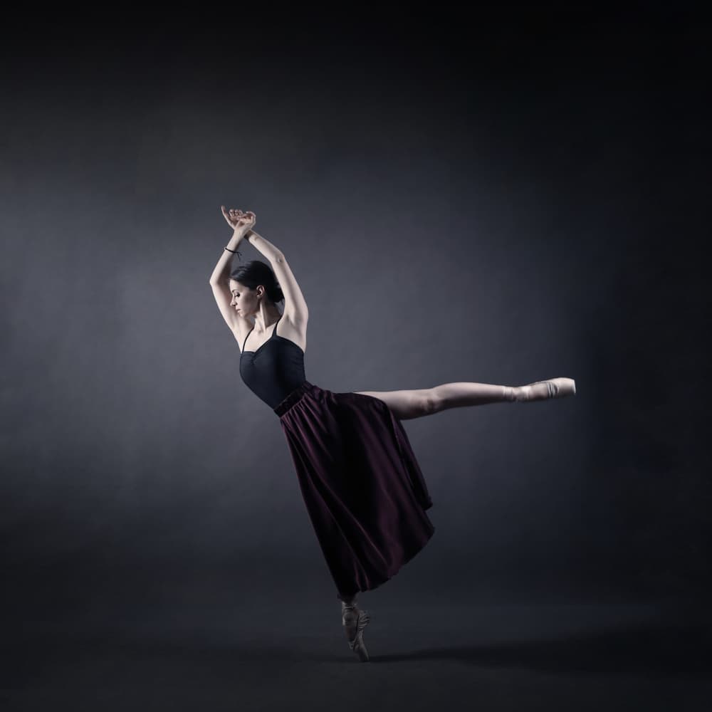 Graceful Ballet Dancer by Moein Hasheminasab — canvas wall art