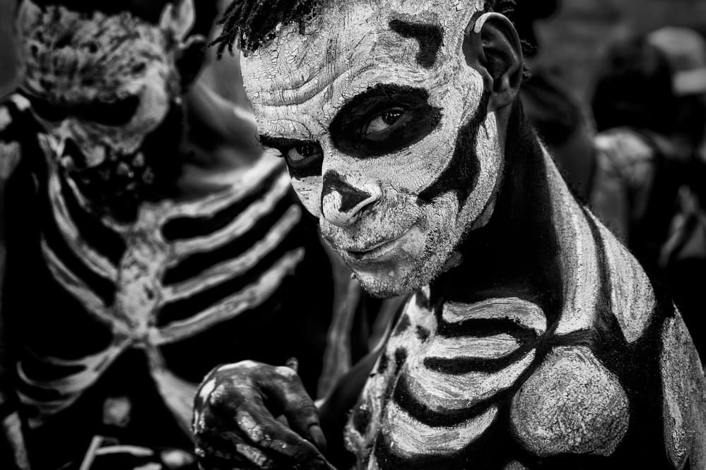 Intense Skeleton Gaze by Joxe Inazio Kuesta Garmendia — canvas wall art