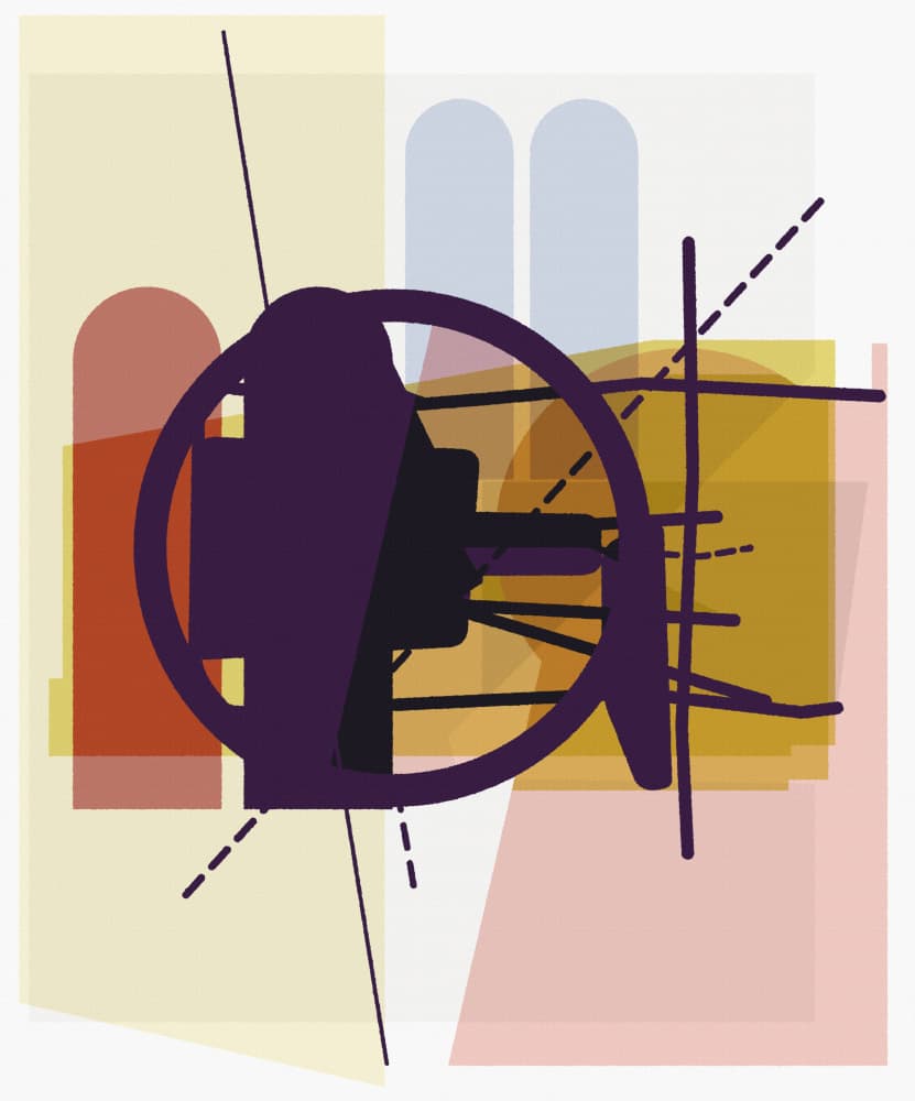 Abstract Geometric Profile by Rafa Mateo — canvas wall art
