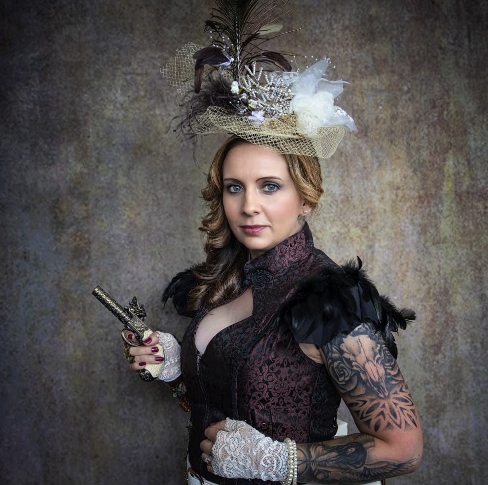 Elegant Steampunk Lady by Daniel Springgay — canvas wall art