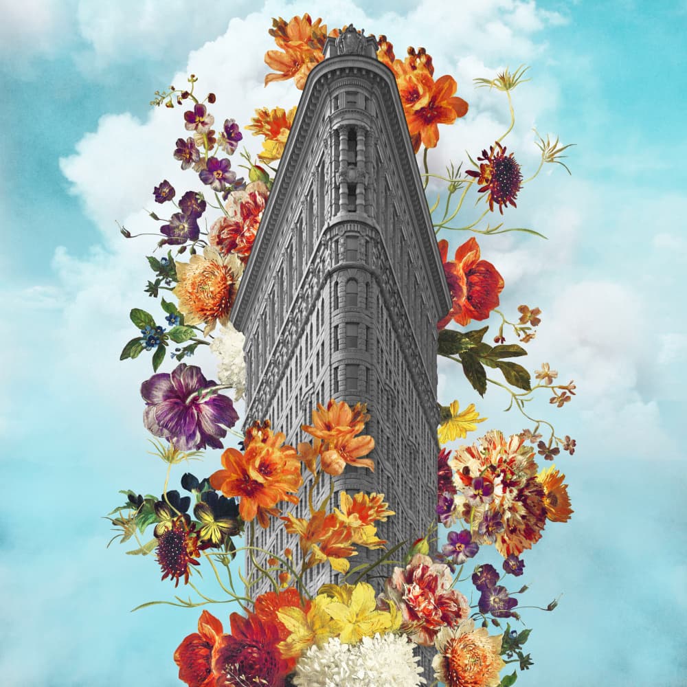 Dreamy Flatiron Garden by Marja van den Hurk — canvas wall art