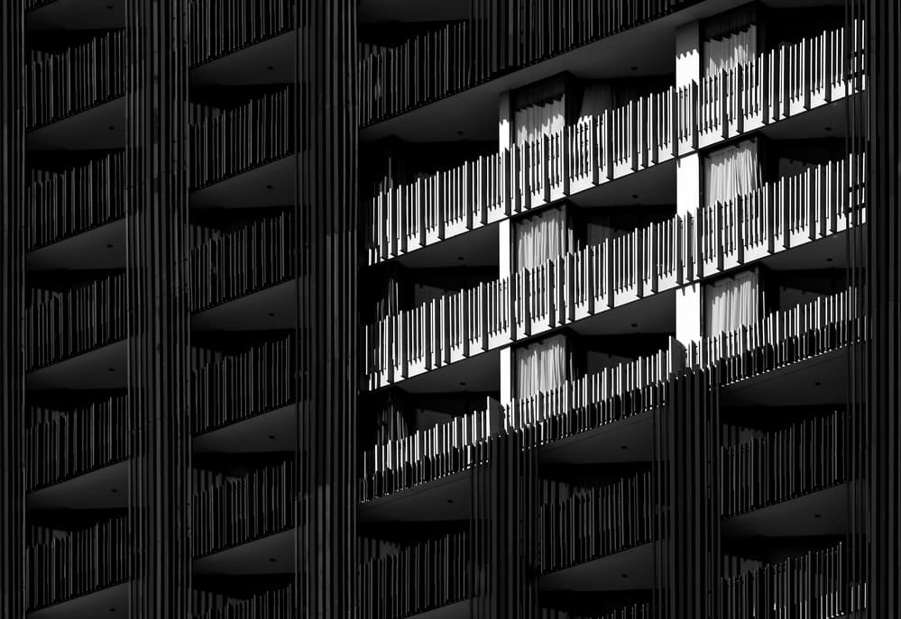 Sleek Urban Geometry by Hans-Wolfgang Hawerkamp — canvas wall art