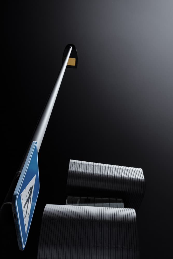 Urban Night Geometry by Rolf Endermann — canvas wall art