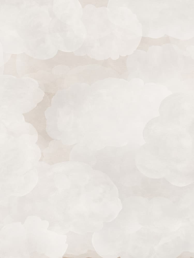 Dreamy White Clouds by Karen Menzenbach — canvas wall art