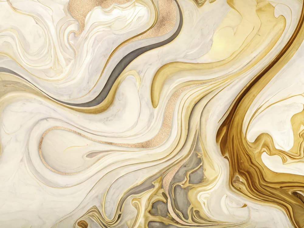Fluid Gold Marble by Andrea Haase — canvas wall art