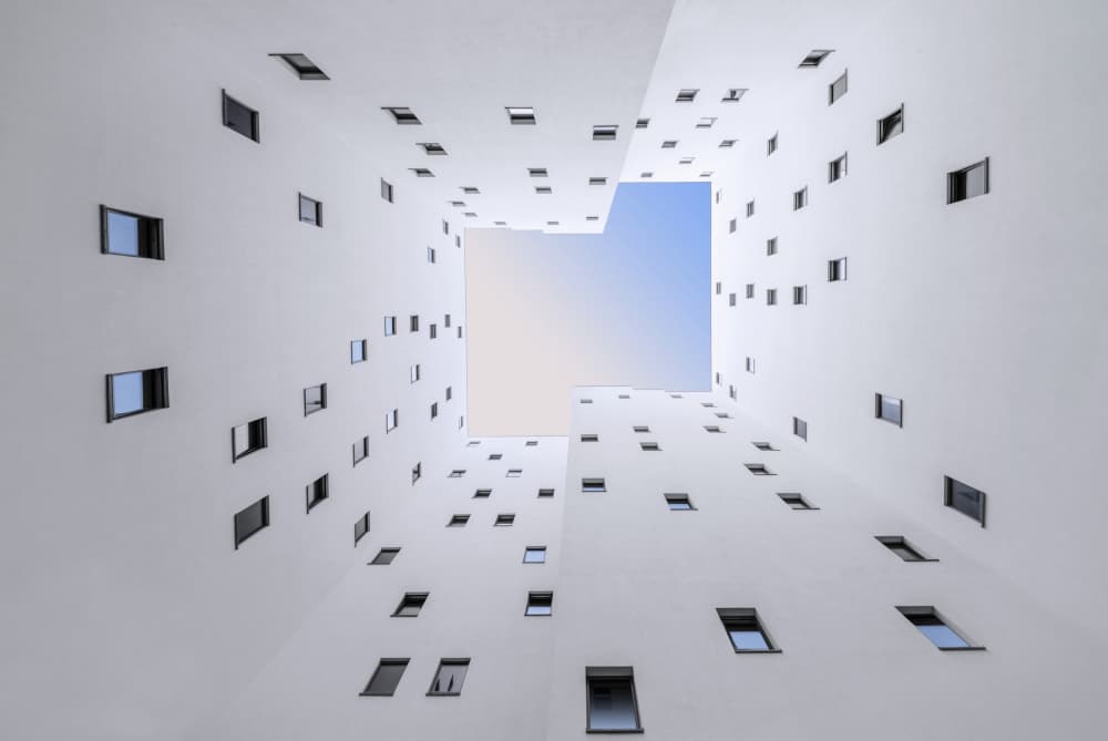 Modern Architectural Ascent by fotomarion — canvas wall art
