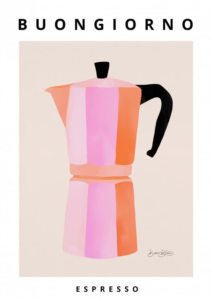 Colorful Moka Pot Espresso