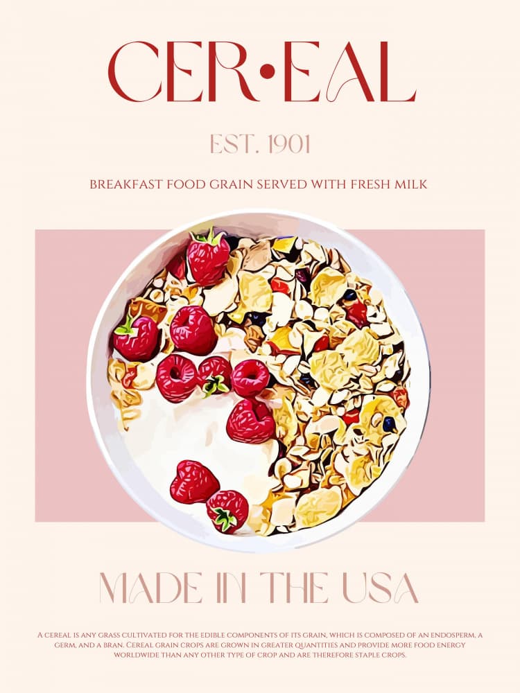 Berry Breakfast Bliss by Nazma Khokhar — canvas wall art