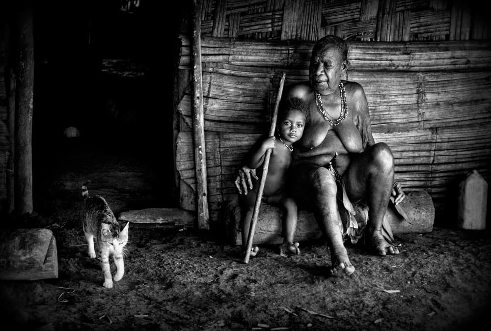 Generations And Cat by Joxe Inazio Kuesta Garmendia — canvas wall art