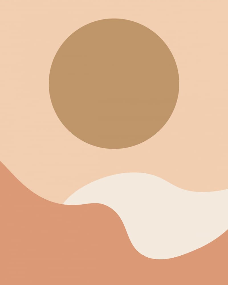 Minimalist Desert Sun by Natasha Playell — canvas wall art
