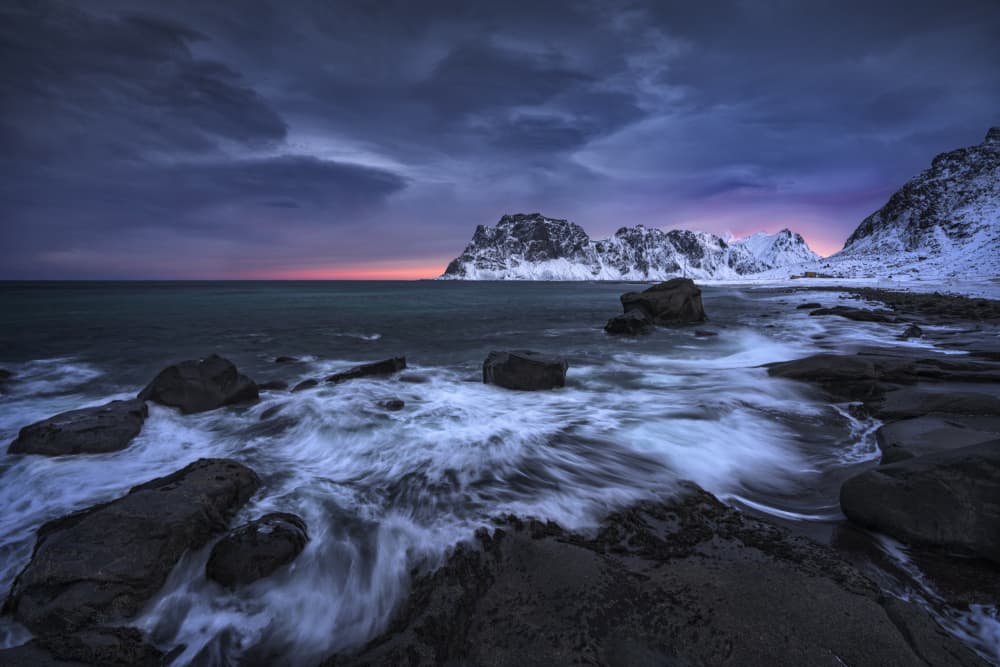 Dramatic Winter Coast by Carlos Gonzalez — canvas wall art