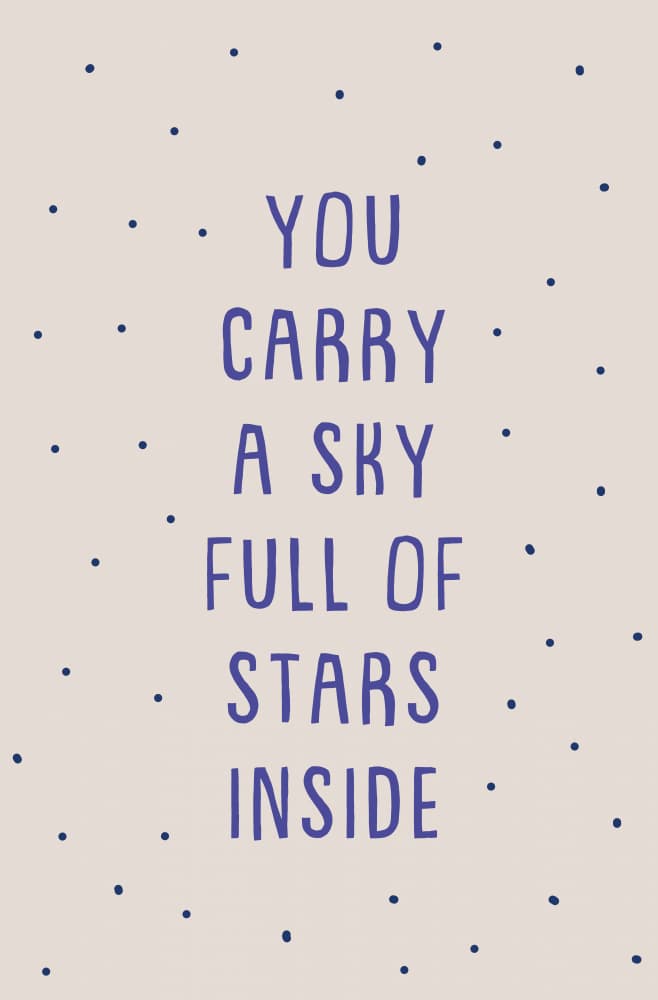 You Carry Stars Inside by Aylin Demir — canvas wall art