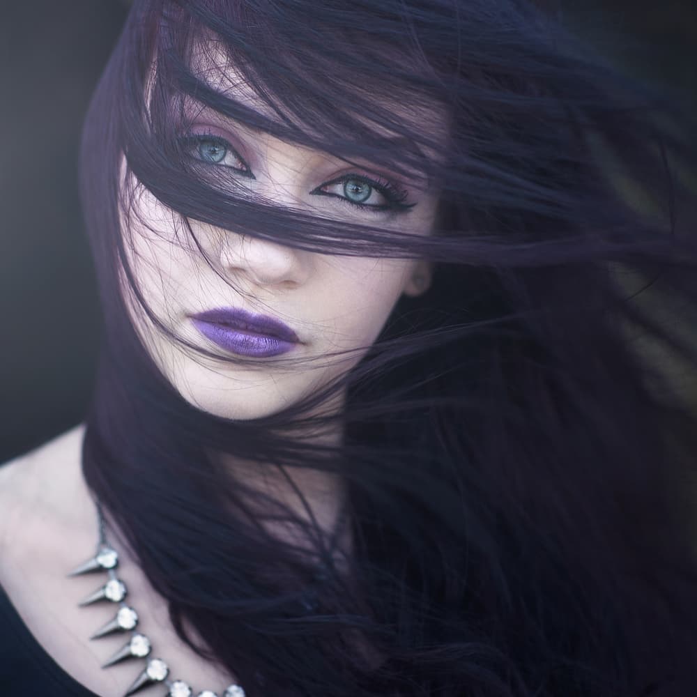 Intense Purple Gaze by Bobby Kostadinov — canvas wall art