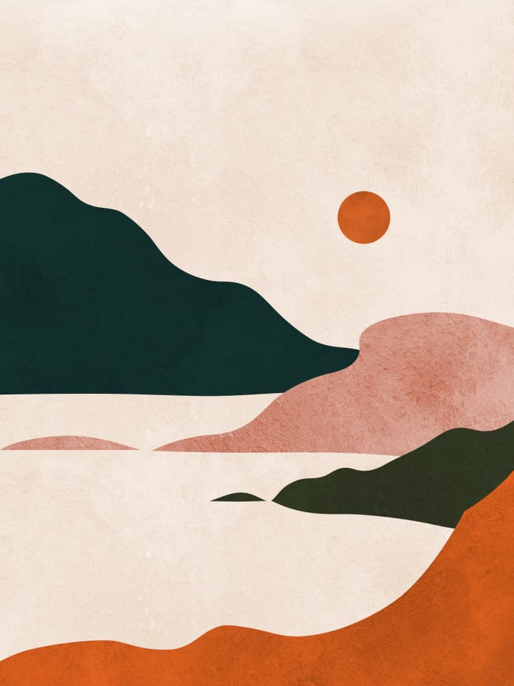 Minimalist Ocean Horizon by Vitor Costa — canvas wall art