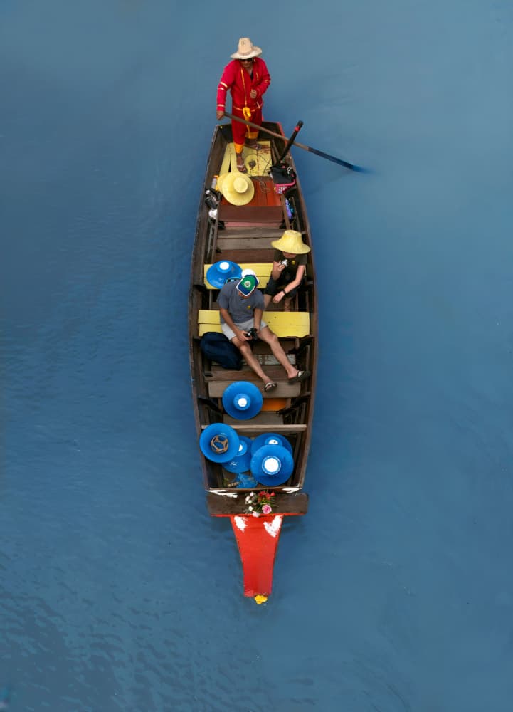 Boating on Blue Water by Karim Al Thahaby — canvas wall art