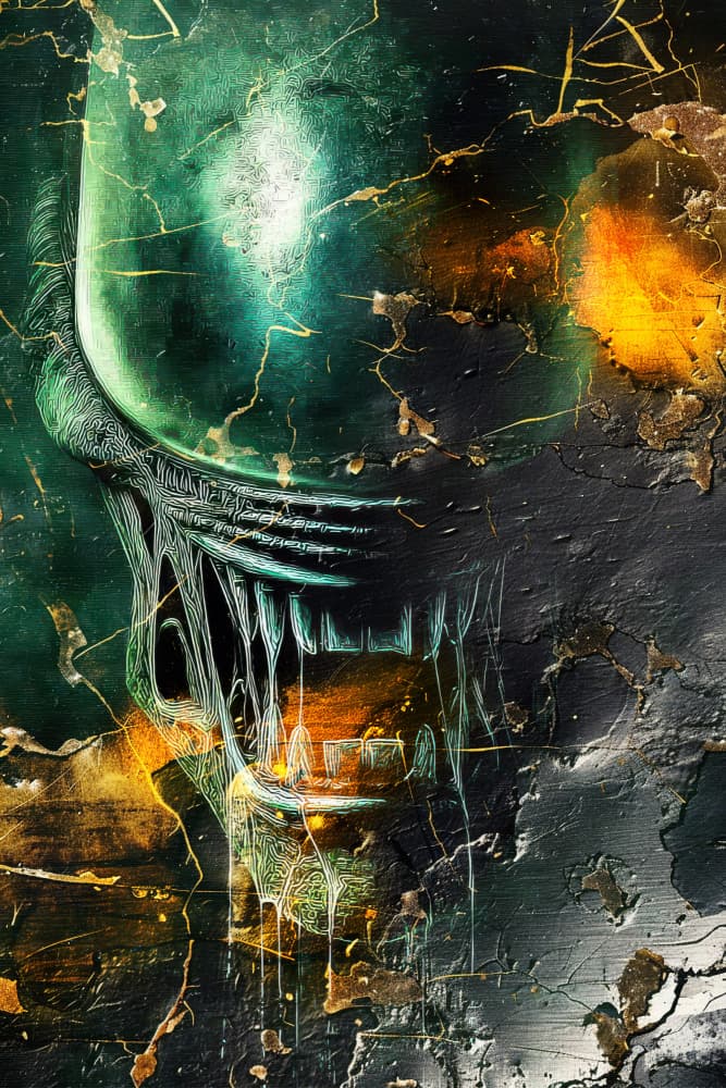 Abstract Alien Creature by Rafal Kulik — canvas wall art