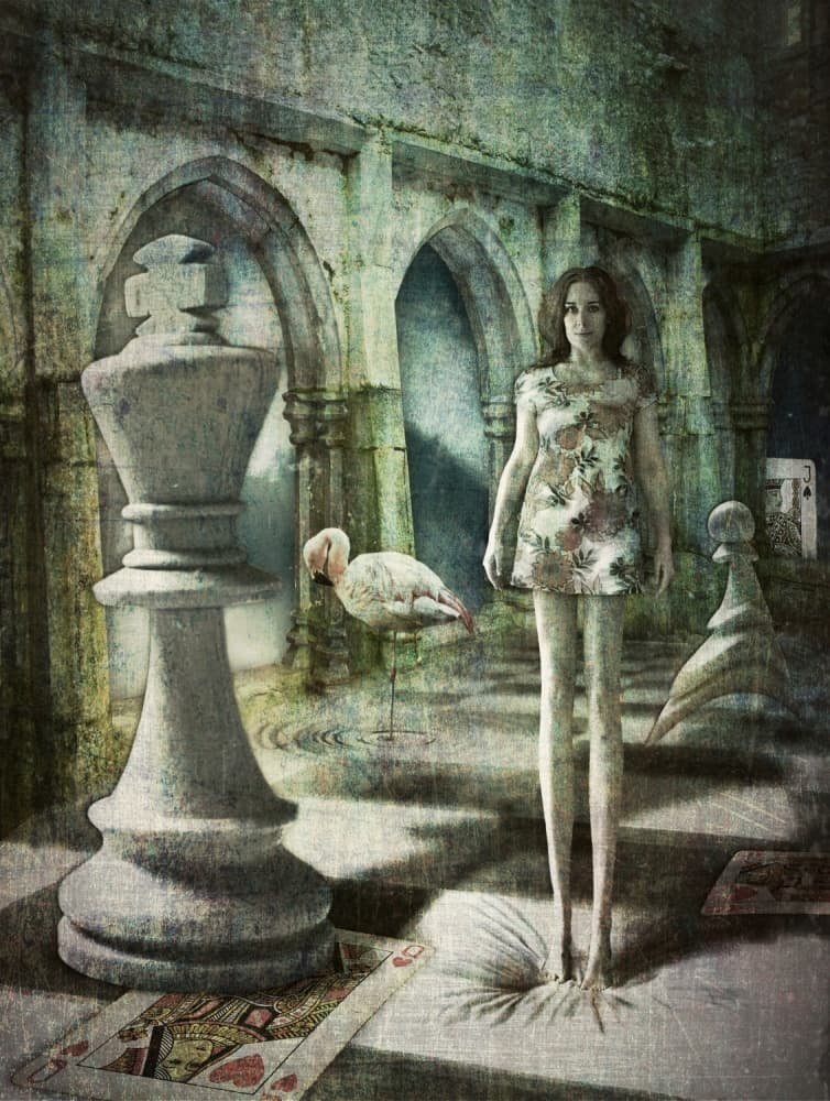 Wonderland Chess Dream by Lucyna Łazarska ( Lucynda Lu ) — canvas wall art