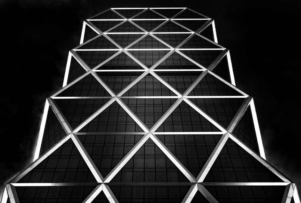 Geometric Skyscraper by Hans-Wolfgang Hawerkamp — canvas wall art