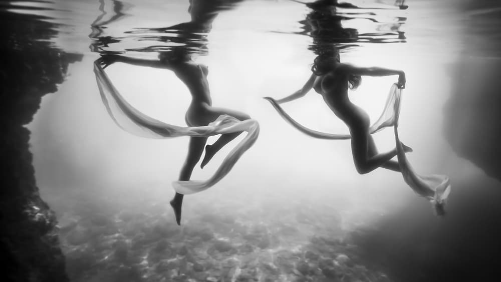 Underwater Ballet by Paolo Lazzarotti — canvas wall art