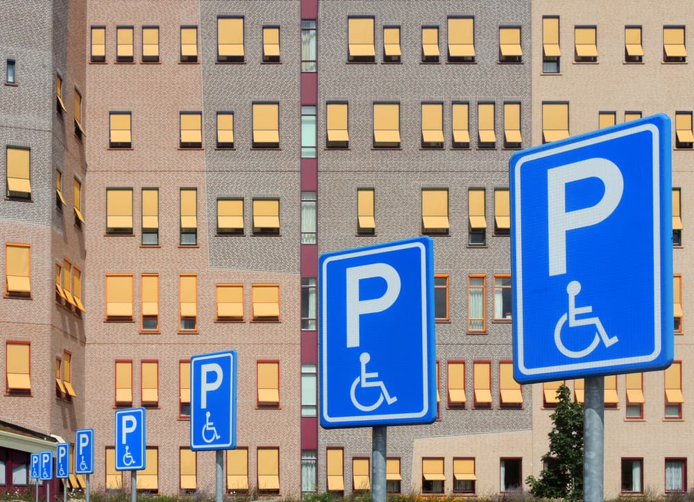 Disabled Parking Signs by Huib Limberg — canvas wall art