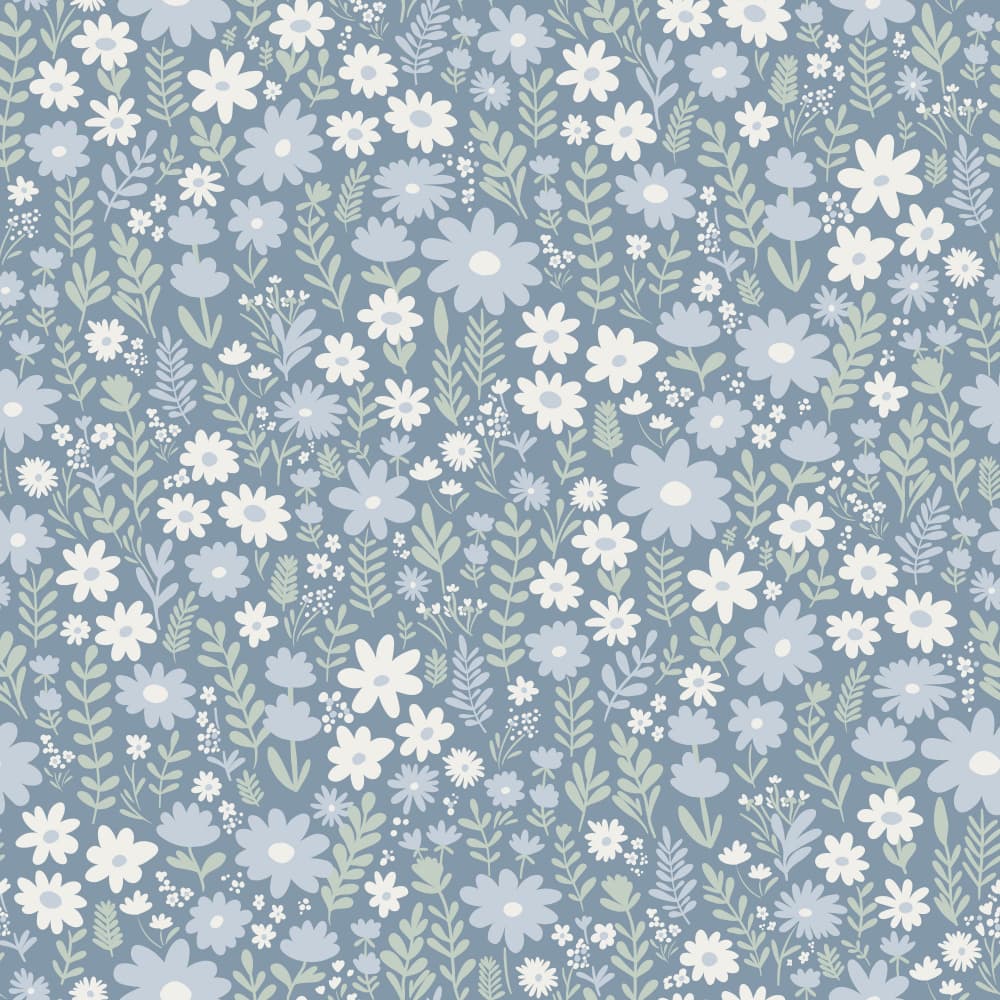 Soft Blue Botanicals by Alexandra Weise — canvas wall art