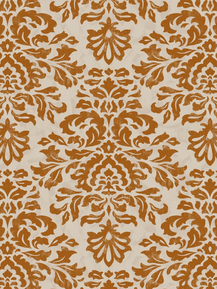Rustic Gold Damask Pattern by Dana Ďuričeková — canvas wall art