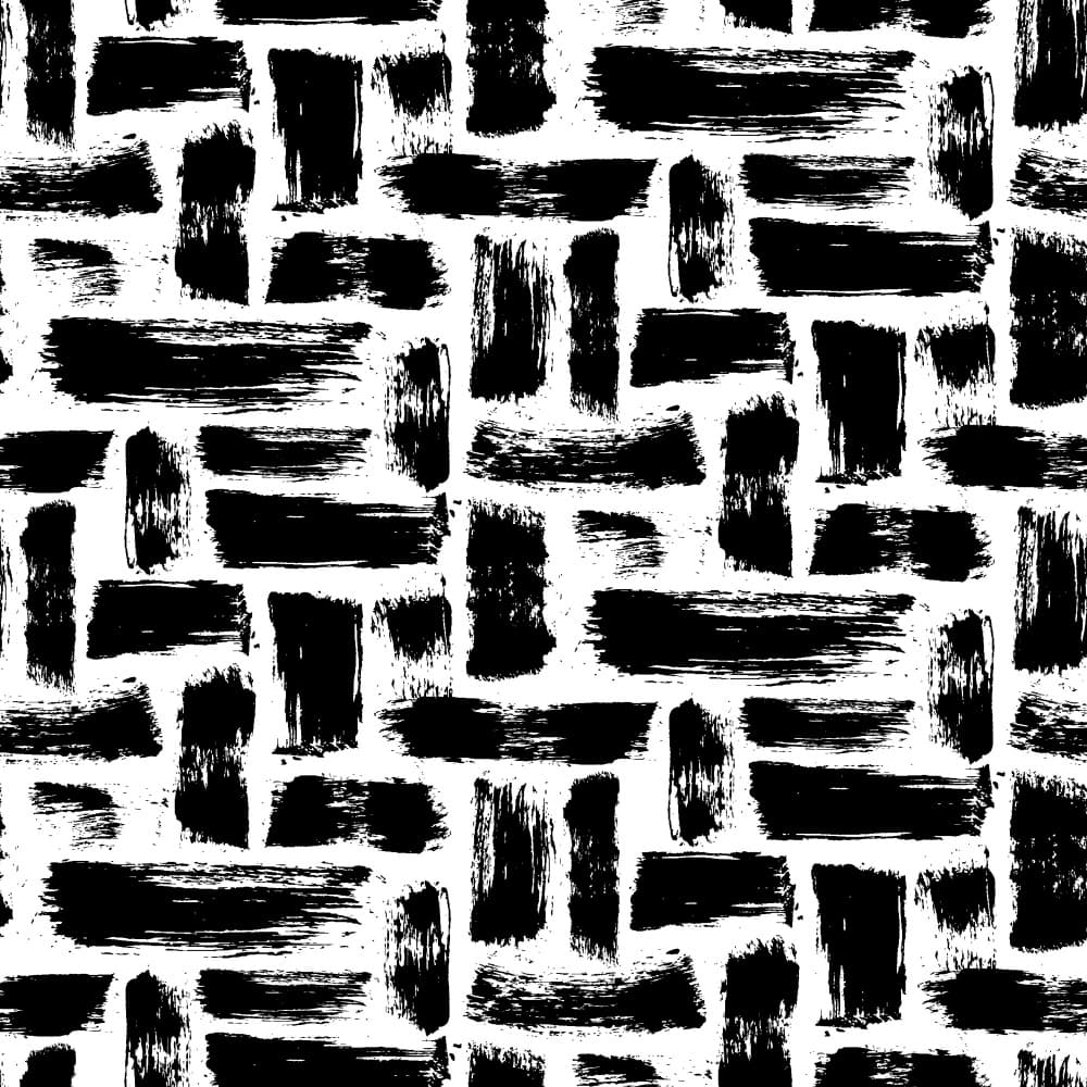 Black Brushstroke Pattern by Marika Barsrsind β canvas wall art