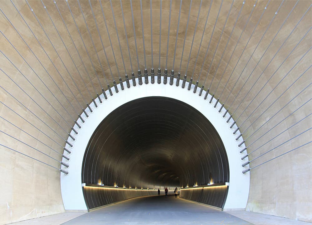 Modern Archway Path by Aliza Riza — canvas wall art