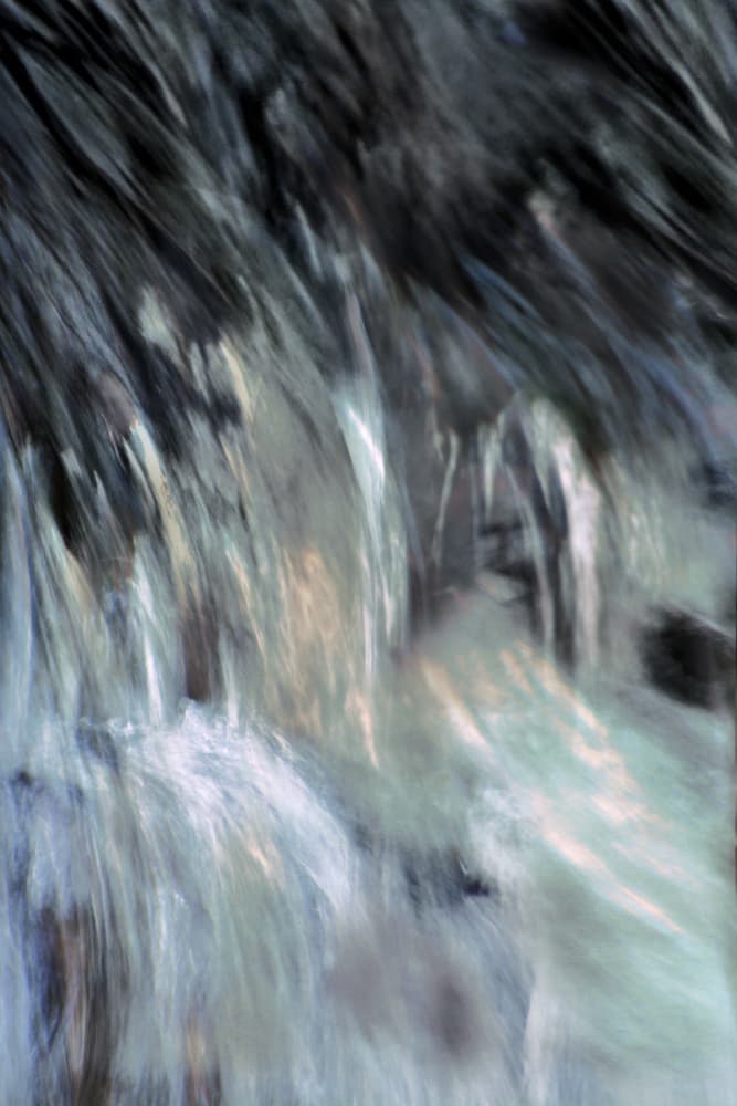 Cool Fluid Cascade by Christina Sillen — canvas wall art