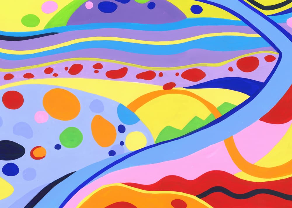 Expressionist Colorful Abstract by Isabelle Brent — canvas wall art