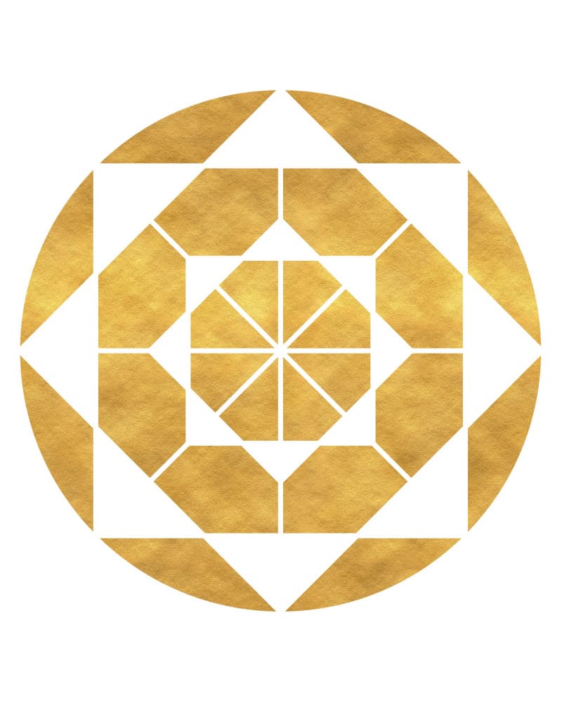 Elegant Gold Geometry by Emiliano Deificus — canvas wall art