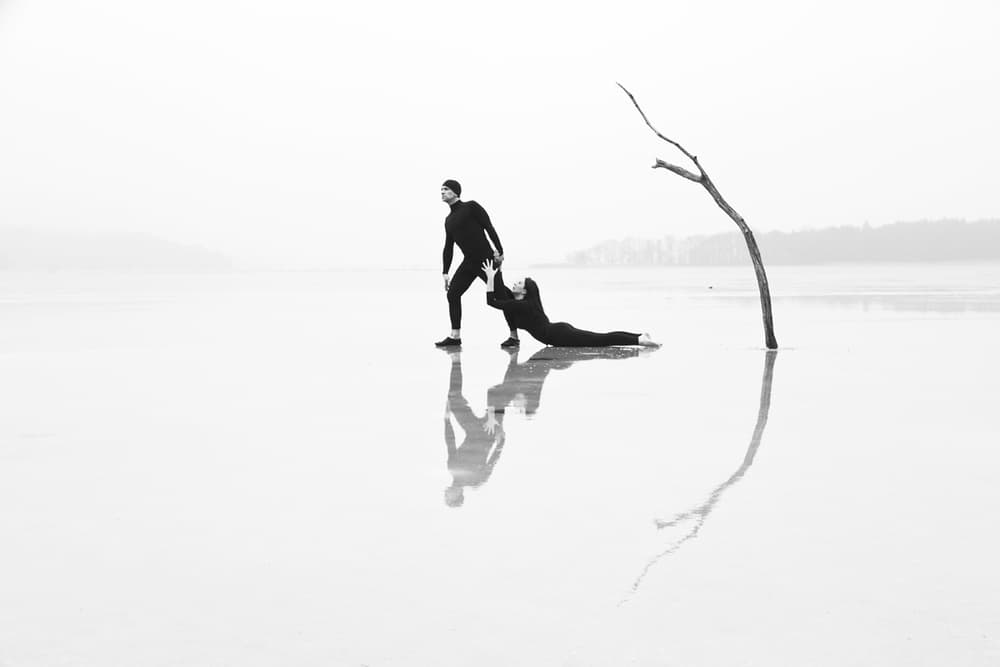 Misty Lake Dance by Leszek Paradowski — canvas wall art